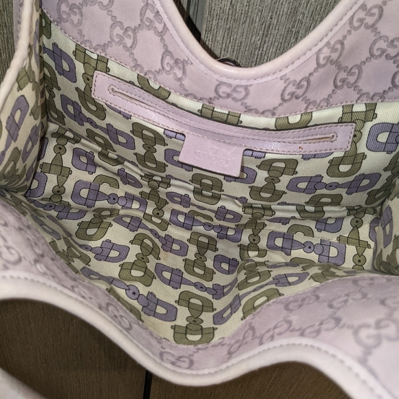 Gucci: Lavender Jackie Guccissima Monogram Suede Bag (RARE) - Picture 13 of 15